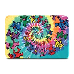 Grateful Dead Bears Tie Dye Vibrant Spiral Plate Mats