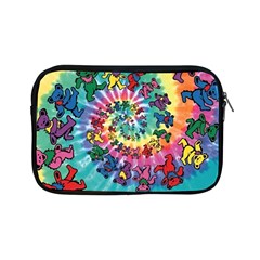 Grateful Dead Bears Tie Dye Vibrant Spiral Apple Ipad Mini Zipper Cases by Bedest