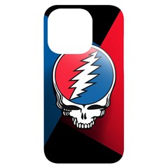 Grateful Dead Big Skull Iphone 14 Pro Black Uv Print Case by Bedest