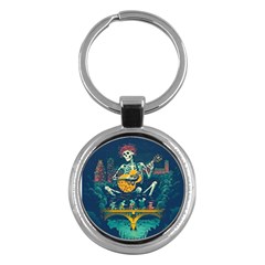 Grateful Dead Singing Skeleton Key Chain (round) by Bedest