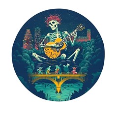 Grateful Dead Singing Skeleton Mini Round Pill Box by Bedest