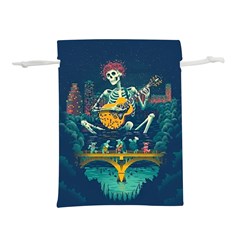 Grateful Dead Singing Skeleton Lightweight Drawstring Pouch (m) by Bedest