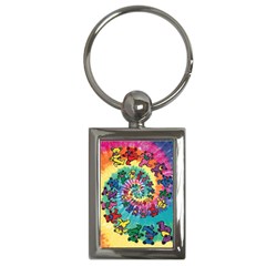 Grateful Dead Artsy Key Chain (rectangle) by Bedest