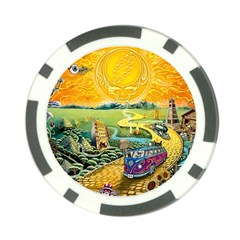 Grateful Dead Golden Road Poker Chip Card Guard by Bedest