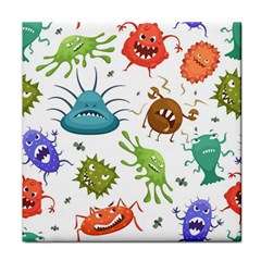 Dangerous Streptococcus Lactobacillus Staphylococcus Others Microbes Cartoon Style Vector Seamless P Face Towel by Ravend