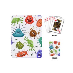 Dangerous Streptococcus Lactobacillus Staphylococcus Others Microbes Cartoon Style Vector Seamless P Playing Cards Single Design (mini) by Ravend
