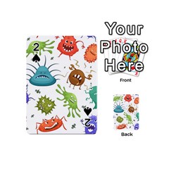 Dangerous Streptococcus Lactobacillus Staphylococcus Others Microbes Cartoon Style Vector Seamless P Playing Cards 54 Designs (mini) by Ravend