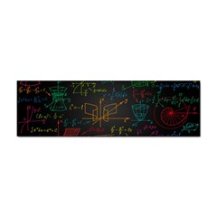 Mathematical Colorful Formulas Drawn By Hand Black Chalkboard Sticker Bumper (10 Pack)