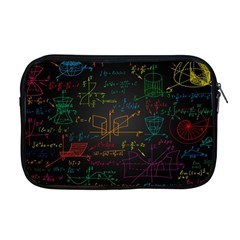 Mathematical Colorful Formulas Drawn By Hand Black Chalkboard Apple Macbook Pro 17  Zipper Case by Ravend