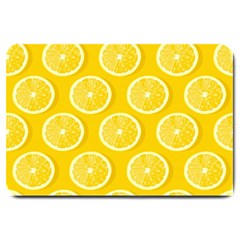 Lemon Fruits Slice Seamless Pattern Large Doormat