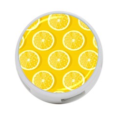 Lemon Fruits Slice Seamless Pattern 4-port Usb Hub (two Sides) by Ravend