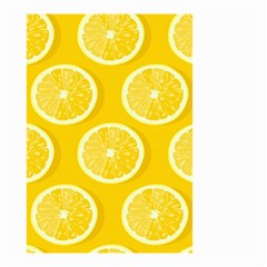 Lemon Fruits Slice Seamless Pattern Small Garden Flag (two Sides)