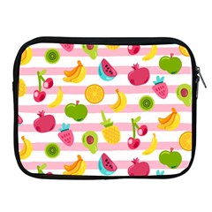 Tropical Fruits Berries Seamless Pattern Apple Ipad 2/3/4 Zipper Cases by Ravend