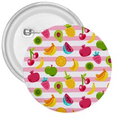 Tropical Fruits Berries Seamless Pattern 3  Buttons