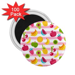 Tropical Fruits Berries Seamless Pattern 2 25  Magnets (100 Pack) 