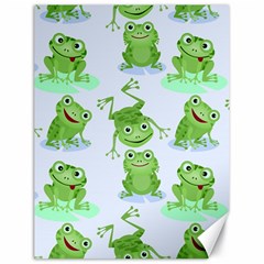 Cute Green Frogs Seamless Pattern Canvas 18  X 24 