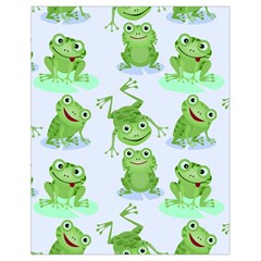 Cute Green Frogs Seamless Pattern Drawstring Bag (small)