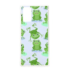 Cute Green Frogs Seamless Pattern Samsung Galaxy Note 20 Tpu Uv Case