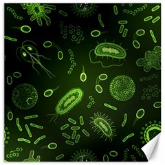 Bacteria Virus Seamless Pattern Inversion Canvas 16  X 16 