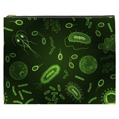 Bacteria Virus Seamless Pattern Inversion Cosmetic Bag (xxxl) by Ravend