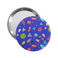 Virus Seamless Pattern 2 25  Handbag Mirrors by Ravend