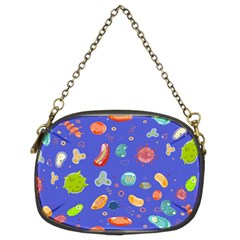 Virus Seamless Pattern Chain Purse (two Sides)