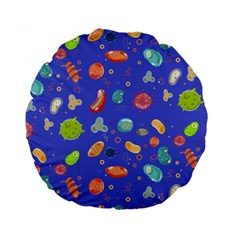 Virus Seamless Pattern Standard 15  Premium Flano Round Cushions