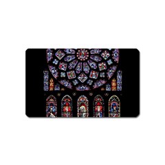 Photos Chartres Rosette Cathedral Magnet (name Card) by Bedest