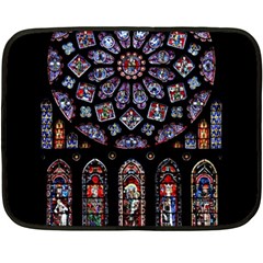 Photos Chartres Rosette Cathedral Two Sides Fleece Blanket (mini) by Bedest