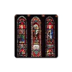 Photos Chartres Notre Dame Square Magnet by Bedest