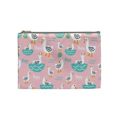 Cute Owl Doodles With Moon Star Seamless Pattern Cosmetic Bag (medium) by Apen