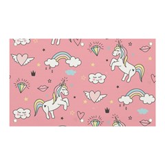 Cute Unicorn Seamless Pattern Banner And Sign 5  X 3  by Apen