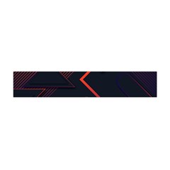 Gradient Geometric Shapes Dark Background Design Premium Plush Fleece Scarf (mini)
