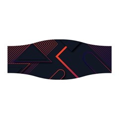 Gradient Geometric Shapes Dark Background Design Stretchable Headband