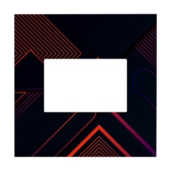 Gradient Geometric Shapes Dark Background Design White Box Photo Frame 4  X 6  by Apen