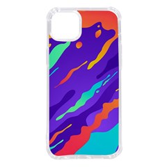 Multicolored Abstract Background Iphone 14 Plus Tpu Uv Print Case by Apen