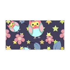 Owl Stars Pattern Background Yoga Headband