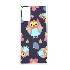 Owl Stars Pattern Background Samsung Galaxy Note 20 Tpu Uv Case by Apen