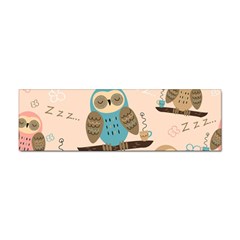 Seamless Pattern Owls Dream Cute Style Pajama Fabric Sticker (Bumper)