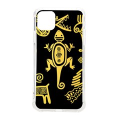 Mexican Culture Golden Tribal Icons Iphone 11 Pro Max 6 5 Inch Tpu Uv Print Case by Apen