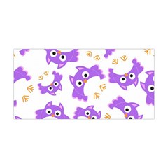 Purple Owl Pattern Background Yoga Headband