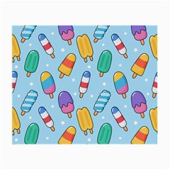 Cute Kawaii Ice Cream Seamless Pattern Small Glasses Cloth (2 Sides) by Apen