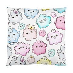 Cute Doodle Cartoon Seamless Pattern Standard Cushion Case (two Sides)