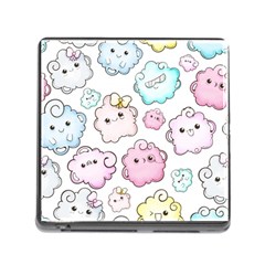 Cute Doodle Cartoon Seamless Pattern Memory Card Reader (square 5 Slot) by Apen