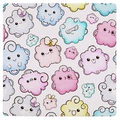 Cute Doodle Cartoon Seamless Pattern Uv Print Square Tile Coaster 