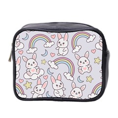 Seamless Pattern With Cute Rabbit Character Mini Toiletries Bag (two Sides) by Apen