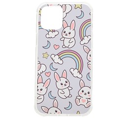 Seamless Pattern With Cute Rabbit Character Iphone 12 Pro Max Tpu Uv Print Case by Apen