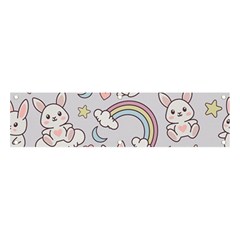 Seamless Pattern With Cute Rabbit Character Banner And Sign 4  X 1  by Apen