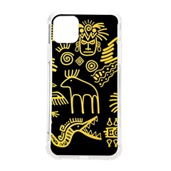 Golden Indian Traditional Signs Symbols Iphone 11 Pro Max 6 5 Inch Tpu Uv Print Case by Apen