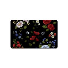 Floral Folk Fashion Ornamental Embroidery Pattern Magnet (name Card) by Apen